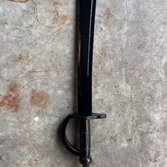 NEW Black Wooden Pirate Cutlass Sword 29.5” Long - Picture 1 of 4